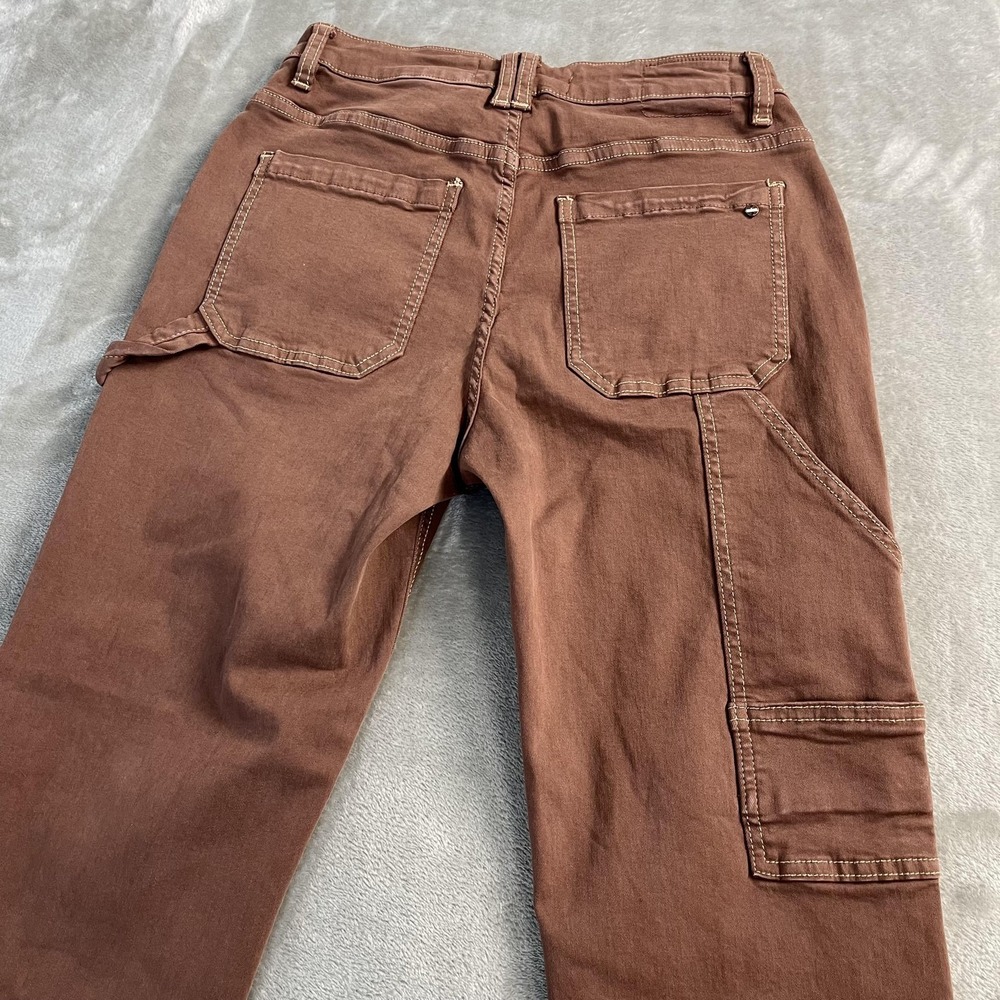 Women’s Straight Leg Utility Jeans - Brown